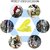 Antiq World 1 Pairs Reusable Shoe Covers, Anti-Slip Water Resistant Overshoes Silicone Rubber Shoe Cover Protectors For