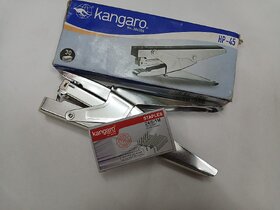Kangaro HP - 45 Stapler ( Big Size ) with 1 Box of Kangaro 1000 Staples (20X50 -  24/6 - 1 M) - COMBO of 2