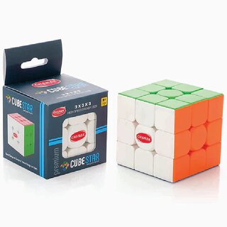 Chanak Cubestar 3x3 Highspeed Stickerless Cube Rubic Puzzle for Kids Chanak Cubestar 3x3 Highspeed Stickerless Cube Rubic Puzzle for Kids