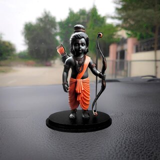                       Tiny Shiny MDF Ram Lalla Cutout Double-Sided 3D Wooden Idol  Ayodhya Divine Statue for Home Dcor                                              
