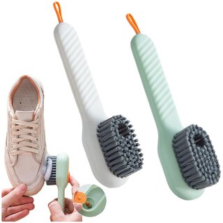                       Plastic Shoe Cleaning Brush With Long Handle And Hang Hole  Household Multipurpose Cleaning Brush With Multi Directiona                                              
