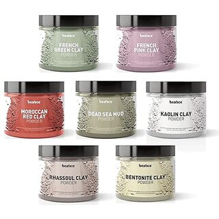 Beaface combo of 7 Clay Powder Each of 100 gm (Regenerates Skin cells and Reduce Wrinkles) Beaface combo of 7 Clay Powder Each of 100 gm (Regenerates Skin cells and Reduce Wrinkles)