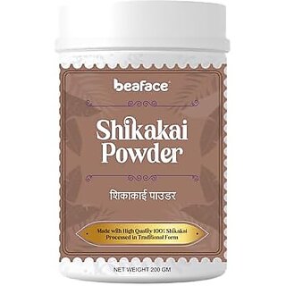                       Beaface Natural Shikakai Powder 200 gm | For Hair wash and Shampoo | Pure and Natural | Suitable for all hair types                                              