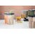 Pack of 1 Airtight Transparent Plastic Food Storage Container with 2 Sections, 2500ml for Kitchen & Fridge