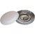 12 Inch Silver Coated Paper Plates with White Back - 20PCS