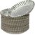 7 Inch Silver Coated Paper Plates with White Back -  40 Pcs