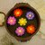 Tiny Shiny Floating Smokeless Lotus Flowers Sensor Led Candle for fastival decoration Candle Multicolor, Pack of 6