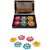 Tiny Shiny Pack of 6 Lotus Candle LED Tea Light Candle Water Sensor Floating Lotus Smokeless Flameless Lotus Flower Ligh