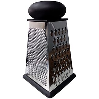                      Stainless Steel 4 Sides Grater and Slicer Kitchen Tool Vegetable Grater  Slicer (1 Pcs SS Grater Slicer)                                              