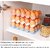 15 Eggs Storage Holder with Lid  Modern Multicolor BPA-Free Refrigerator Egg Rack, 24.3 x 14.5 x 4 cm