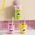 Magnetic Tooth Cartoon Toothbrush Holder Punch-Free Magnetic Upside Down Toothbrush Cup Wall Mounted Bathroom Storage