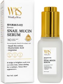 Whiteroseshine Korean Snail Mucin Serum with 96 Snail Secretion Filtrate  Hyaluronic Acid For Anti-Aging (25ml)