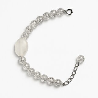Techiefox Transparent Crystal Beaded Bracelet Featuring Statement Oval Bead Graceful, Light-Catching Jewelry Techiefox Transparent Crystal Beaded Bracelet Featuring Statement Oval Bead Graceful, Light-Catching Jewelry