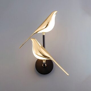 Chanya Haus Bird Design Wall Light with Aluminum Black Body 3 Light Color Options Warm White, Cool White, Cool Daylight Chanya Haus Bird Design Wall Light with Aluminum Black Body 3 Light Color Options Warm White, Cool White, Cool Daylight