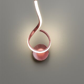 Chanya Haus Rose Gold Aluminum Wall Light with Sculptural Design, Available in Warm White, Cool White, and Cool Daylight Chanya Haus Rose Gold Aluminum Wall Light with Sculptural Design, Available in Warm White, Cool White, and Cool Daylight