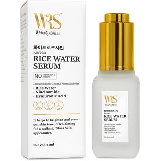 Whiteroseshine Korean Rice Water Serum for Dull  Uneven Skin  Enriched with Niacinamide  Licorice Root Extract (25ml)