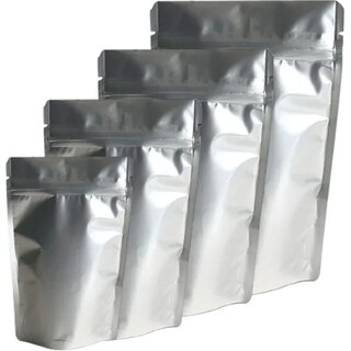 Assorted Polyester Plain Silver Pouch Bags Pack - 10 Pcs Assorted Polyester Plain Silver Pouch Bags Pack - 10 Pcs