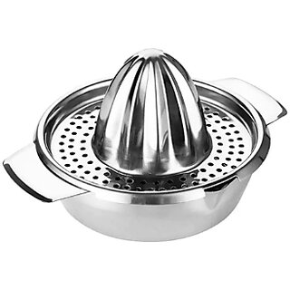 Steel Stainless Steel Orange Hand Juicer Hand Juicer (Silver) Steel Stainless Steel Orange Hand Juicer Hand Juicer (Silver)