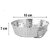 Stainless Steel Small Rice Strainer with Handles Colander for Washing Vegetables Strainer (Silver Pack of 1)