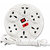 Black Apple 8 Socket Extension Board with 3 Meter Cable | Multi Plug Power Strip for Home & Office (White)