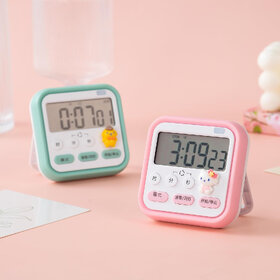 Digital Timer Clock with Stopwatch, 2 Alarm Modes with beep Alarm Sound, Kitchen Timer with Magnetic Stand for Study Id