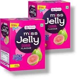 MyDreem Miss Jelly Guava Flavor, Smooth  Jiggly Candy Treat for Kids  Adults 85 Pcs in Each box Pack of 2