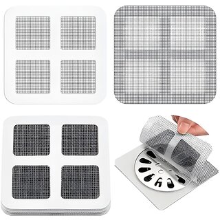                       15 Pcs Disposable Shower Drain Hair Catcher Stickers  Mesh Filter Covers for Bathtub, Bathroom, Sink, Floor  Kitchen                                              