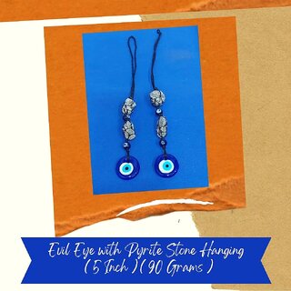 VSP VASTU SAMADHAN - 81 EVIL EYE WITH PYRITE STONE CAR / DOOR HANGING used for Evil Eye Protection, Security and Wealth VSP VASTU SAMADHAN - 81 EVIL EYE WITH PYRITE STONE CAR / DOOR HANGING used for Evil Eye Protection, Security and Wealth