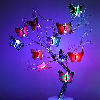                       BIYANKA The Butterfly 3D Night Lamp - Pack of 4                                              