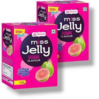 MyDreem Miss Jelly Guava Flavor, Smooth  Jiggly Candy Treat for Kids  Adults 85 Pcs in Each box Pack of 2