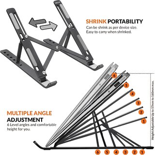 ErgoLift Adjustable Portable Aluminium Laptop Stand