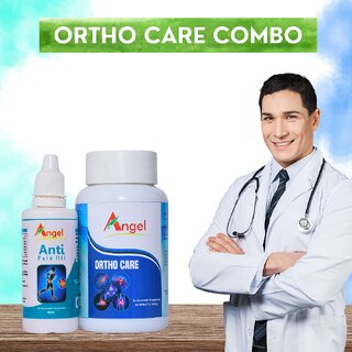 ANGEL Ortho Combo 50ml Pain Relief Oil + 60 Tablets Kunduru, Guggul Ashwagandha ANGEL Ortho Combo 50ml Pain Relief Oil + 60 Tablets Kunduru, Guggul Ashwagandha