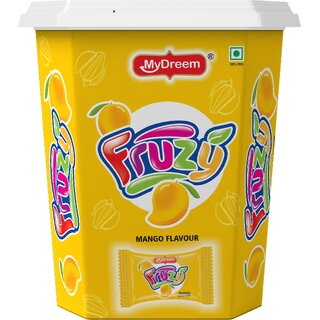                       MyDreem Mango Fruzy Jelly  Sweet Fruity Snack for Kids and Adults  Party and Dessert Treat, 175 Pcs in Each Box                                              