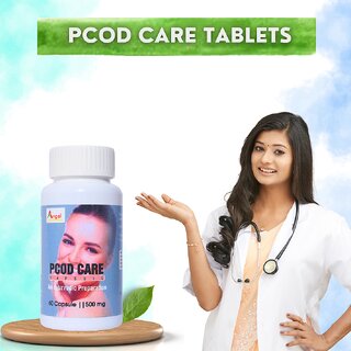 ANGEL PCOD Care 60 Capsules With Ashok Chaal, Pipal Sonth Support for Irregular Periods, Hormonal Balance PCOS ANGEL PCOD Care 60 Capsules With Ashok Chaal, Pipal Sonth Support for Irregular Periods, Hormonal Balance PCOS