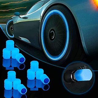 Car/Bike Wheel Tire Rim Air Valve Cap Radium Tyre Air Caps Cover Glow Radium Light Resistant Tire Pressure Caps, Univers Car/Bike Wheel Tire Rim Air Valve Cap Radium Tyre Air Caps Cover Glow Radium Light Resistant Tire Pressure Caps, Univers