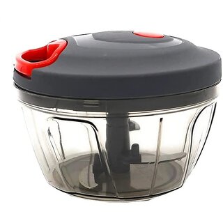WildProducts - Plastic 450 ML Manual Vegetable Chopper with 3 Blades/Pull Chopper/Vegetable Cutter/Quick Chopper WildProducts - Plastic 450 ML Manual Vegetable Chopper with 3 Blades/Pull Chopper/Vegetable Cutter/Quick Chopper