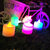 Battery Operated LED Candle Tealight Diya Decorative Lights for Home Wall Lighting Decoration LED Flameless and Smokele
