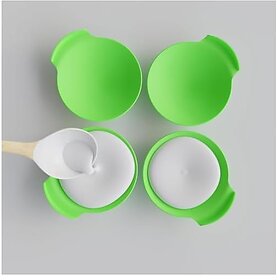 Silicone Idli Maker Cups - Reusable Non-Stick Molds, Food-Grade, Microwave & Dishwasher Safe, Color May Vary - Set of 8
