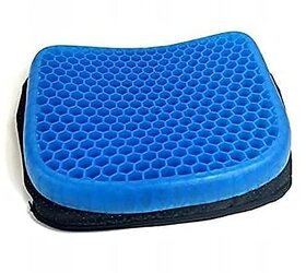 Gel Seat Cushion Breathable Gel Cushion Chair Pads with Non-Slip Cover for Home Office Car Wheelchair Honeycomb Design As Seen On TV-1PCS