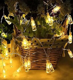Savi Arts Enchanted Mini Wish Bottle LED String Lights - 3 Meters Warm White Fairy Lights