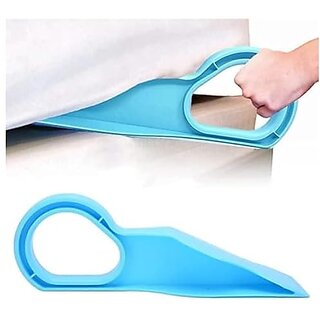 Mattress Lifter Tool/Bedsheet Tucker Tool/Bedsheet Mattress Lifter Stand/Bed Making Tool/Bed Making Accessories/Mattress Elevator Wedge/Blue (Blue PO- 1) Mattress Lifter Tool/Bedsheet Tucker Tool/Bedsheet Mattress Lifter Stand/Bed Making Tool/Bed Making Accessories/Mattress Elevator Wedge/Blue (Blue PO- 1)