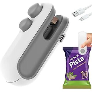 Portable Plastic Bag Sealing Machine | Mini Bag Sealer with Cutter and Magnet | Packet Sealer for Food Chips Snacks Traveling Food Packets Bags (Rechargeable) 1Pcs (Black) Portable Plastic Bag Sealing Machine | Mini Bag Sealer with Cutter and Magnet | Packet Sealer for Food Chips Snacks Traveling Food Packets Bags (Rechargeable) 1Pcs (Black)
