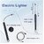 Gas Lighter for Kitchen Use  C-Type Rechargeable Electric Lighter Stove  Candle Lighter with USB Charging Port 400 Uses in Single Charge (Multicolor)