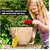 OUTO Garden Tools 3Pcs Set Heavy Duty Stainless Steel Carbon Aluminium Trowel Shovel Rake Mini Gardening Kit for Home Planting Kids Terrace Balcony Children (Pack of 3 Random Color)
