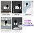 (Pack of 2) Multi-Purpose Mobile Charging Wall Stand Plastic Pack of 2pcs Mobile Holder (Black/White)