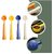 Durable Coffee Measuring Spoons - Set of 4 with Sealing Clips, Multi-functional Baking Spoons for Spices & Protein