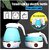 Travel Folding Electric Kettle Fast Boiling Beautiful Design Collapsible Portable 600Ml Boil Dry Protection 100-240V Food Grade Silicone Foldable Kettle (White Blue) - 600 Watt