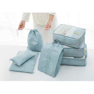 7 Pcs Set Packing Cubes Travel Organizer, Packing Cubes for Travel, Luggage Organizer Bags Travel Organizer Pouch, Trave