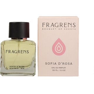                       Fragrens Sofia DRosa Eau de Parfum 100ml  Romantic Rose  Warm Woody Perfume for Men  Women                                              