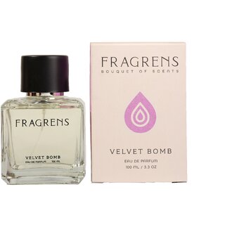                       Fragrens Velvet Bomb Eau de Parfum 100ml  Luxury Unisex Perfume with Fresh Citrus, Floral  Woody Oriental Fragrance                                              